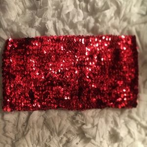 Red Sequin Bandeau -NEVER WORN